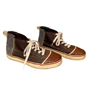 Sorel Sentry suede canvas leather hi top duck shoe boot sneaker men’s size 10.5